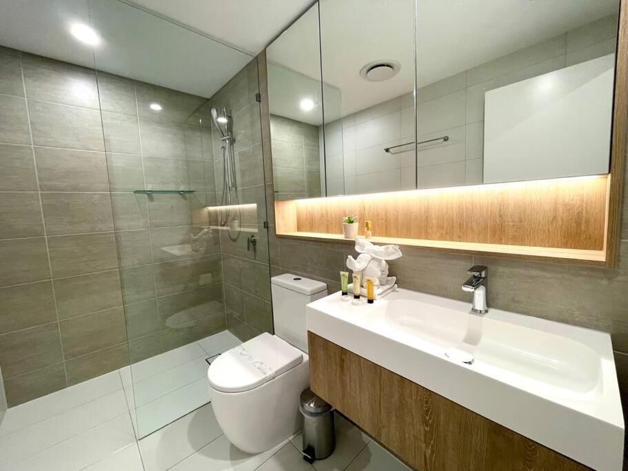 Stunning Riverview 1Bedroom Serviced Apt Guldkusten Exteriör bild